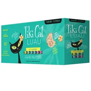 Tiki Cat Luau cat food box