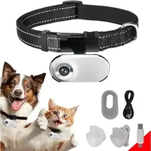 1080P HD Pet Camera Collar with Video Recording, Mini Body Cam