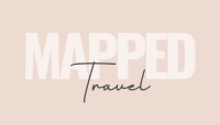 Elegant logo design with 'MAPPEN Travel' text on a soft beige background.