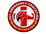 Logo for Pet Emergency Education and CPR certification.