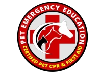 Logo for Pet Emergency Education and CPR certification.